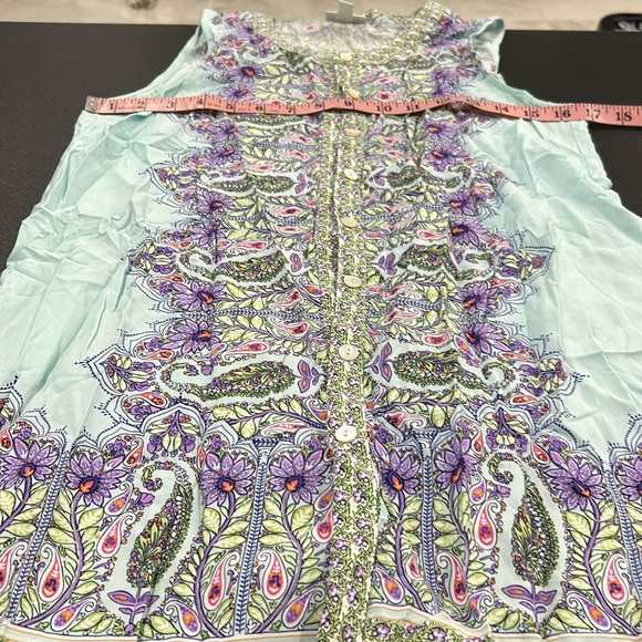 J. Jill Sleeveless Paisley Print Top. Size XS (286) - Picture 8 of 11